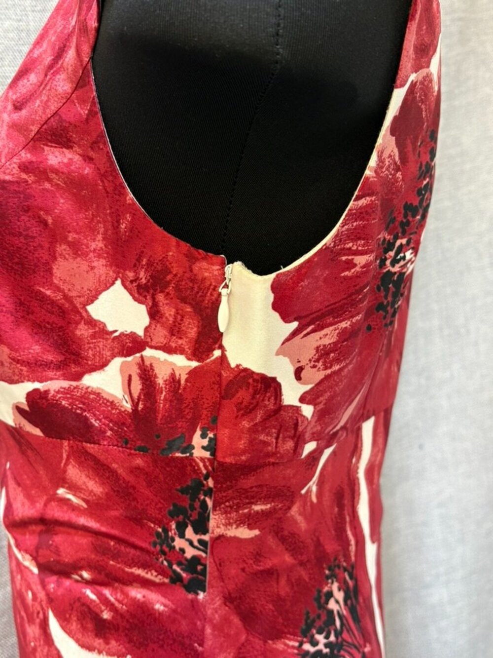 Ann Taylor Silk Poppy Dress Sz 6 - Picture 6 of 8